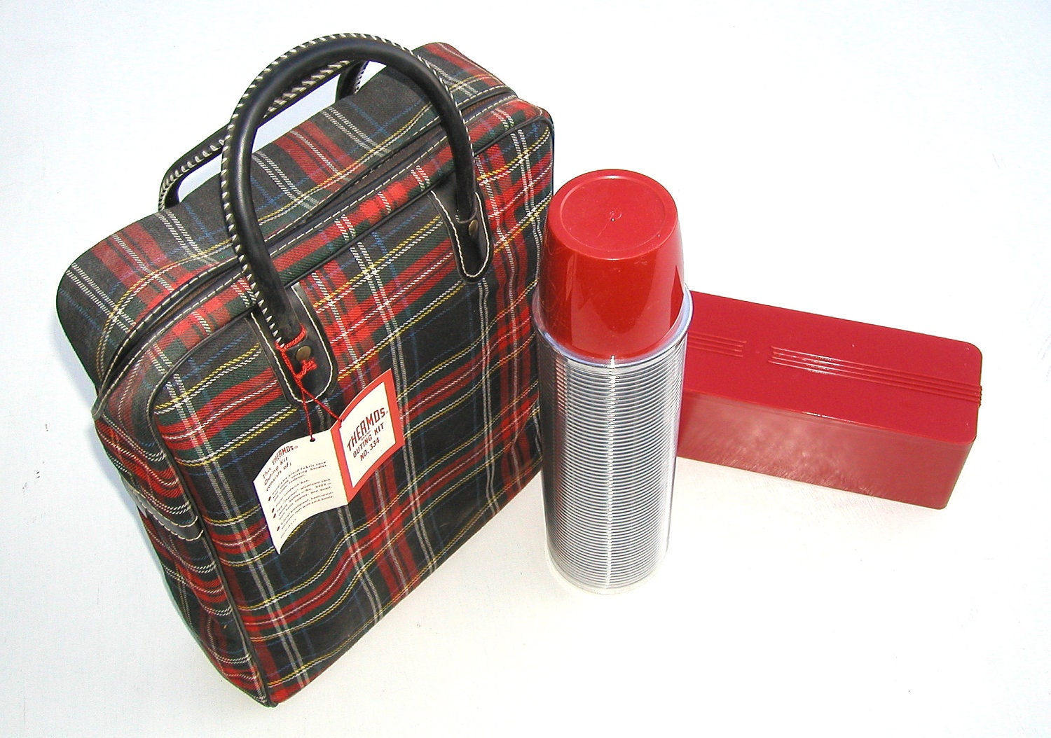 Vintage Thermos Outing Kit, thermos kit
