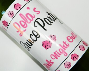 Set of 20 - PERSONALIZED WINE LABEL - Bunko Bunco Party - Place Settings, Favors, Gifts