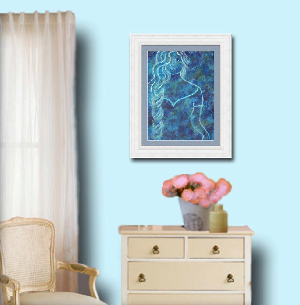 Original 8 by 10 Art Print called Guinevere by Charlotte Phillips
