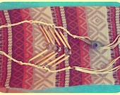 strange dreams... turquoise bone breastplate necklace, bohemian, boho, tribal, native, Breastplate