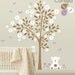 Baby Nursery Tree Wall Decal Wall Sticker - Teddy Bear Tree Wall Decal - Tree Decals - Large: approx 88" x 82" - K004