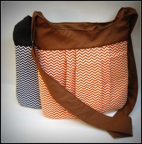 2 Bridesmaids Retro Chevron bags / messanger bag / purse / crossover soulder bag