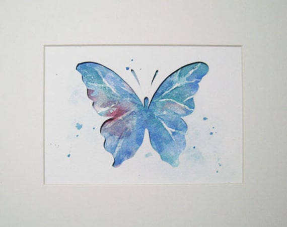 Art, Butterfly, butterfly art work, insect art, paper art work, watercolor paining,  Butterfly---  original abstract watercolor painting.