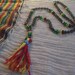 Acrylic Jah Beads (Rastafarian Prayer Beads) with Translucent Accent Beads