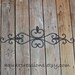 Metal Wall Fixture /Black /Distressed Patio Decor /Painted Bright /Distressed /Outdoor Up Cycled Iron Art