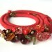 Bead Crochet Necklace "Raspberry Jam"