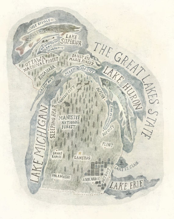 michigan map