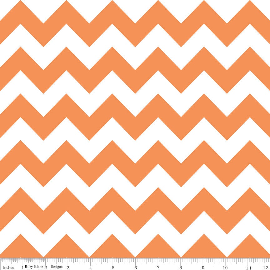 Chevrons (Orange) by Riley Blake - Half Yard