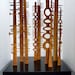 Bushfired Tree Totem Sculptures in rust or blackened rust finish