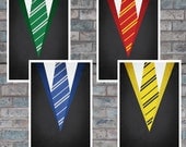 Minimal Hogwarts House Robe Poster Collection - Harry Potter Art Prints - 11x17