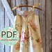 Annie - Vintage Style Girl's Dress Pattern PDF. Girl's Sewing Pattern. Kid's Clothing. Sizes 12m thru 8 included