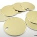 20 Large Gold Aluminum Tags, Large Blank Discs