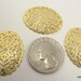 Gold Plated Filigree Domed Oval, 29.5x23mm, 10 Pieces