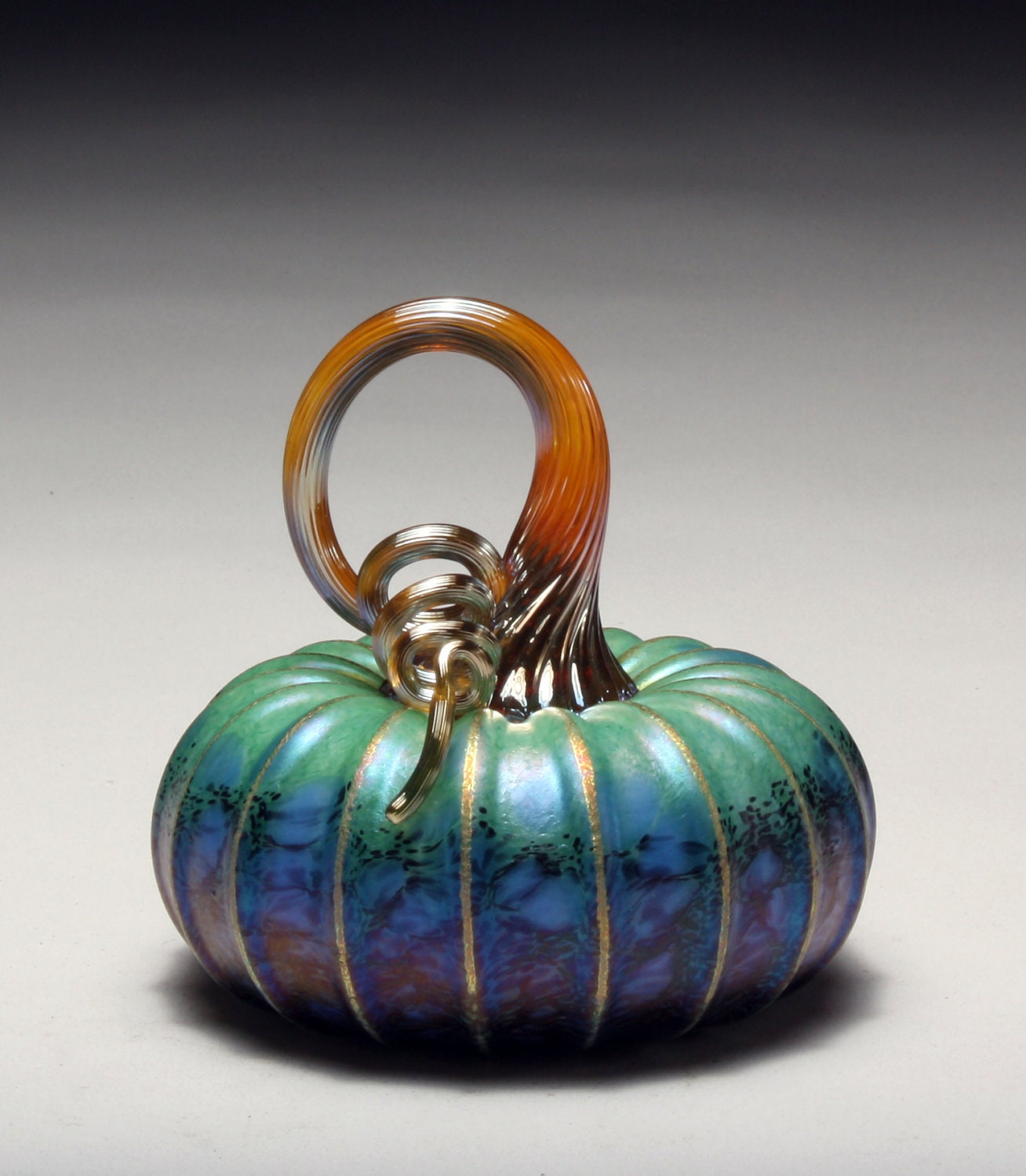 Green blue pumpkin