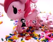 TokiDoki Unicorno Bellina Glass pearl beaded necklace