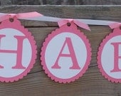 Simple Sentiment - Paper Party Banner - Choose Your Color - Happy Birthday - Weddings - Baby Showers - Bridal Shower - Anniversary