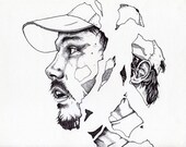 Original Artwork - Portrait Drawing - Stitch by Lucita Peek
