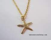 Gold Starfish Necklace