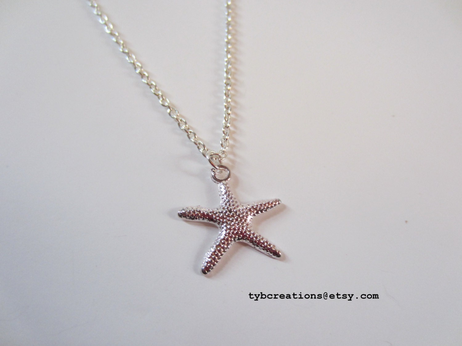 Silver Starfish Necklace