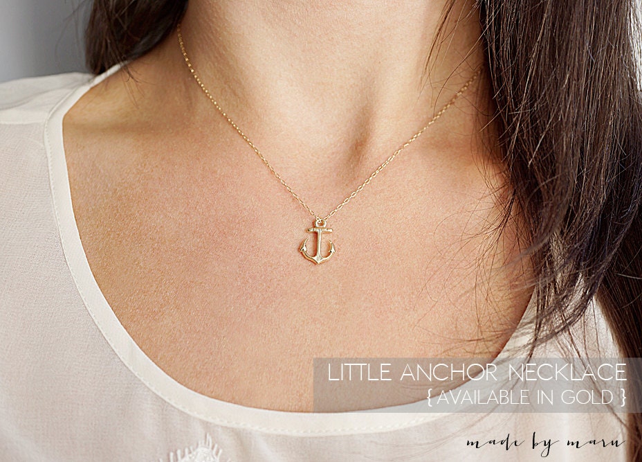 Little Anchor Necklace - Sterling Silver