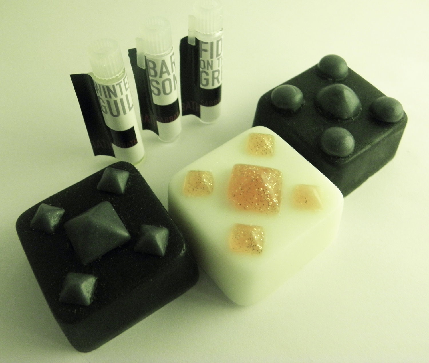 SCENT & SOAP SAMPLER - three 1ml perfume oils, three .80 oz Soaps