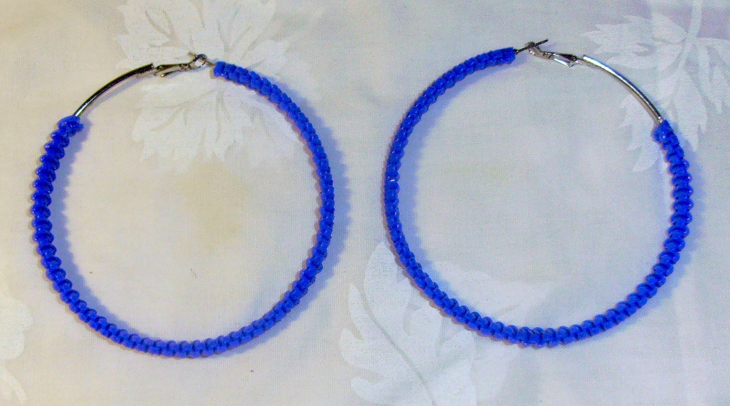 HELLOBERRY Inspired BLUE Hoop Earrings