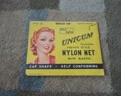 Vintage Unicum Invisible French Style Nylon Net Medium Brown in Original in Package