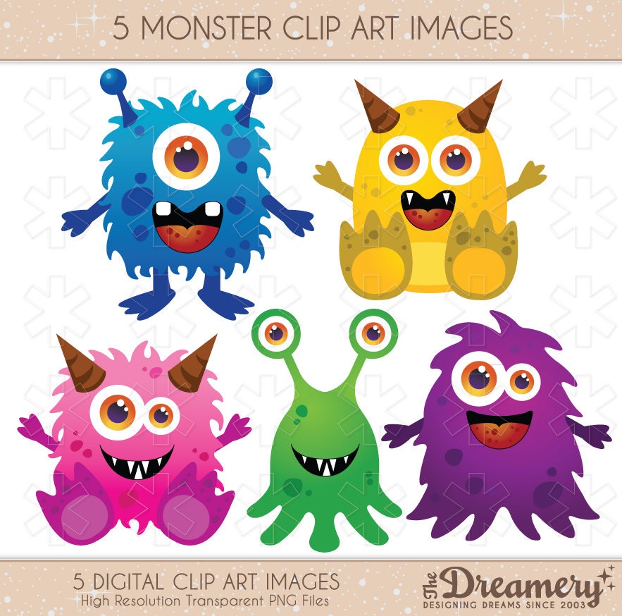 free birthday monster clipart - photo #25