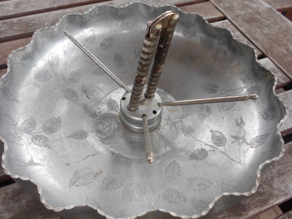 vintage aluminum nut bowl