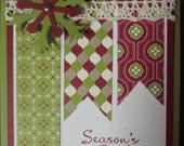 Stampin' Up Handmade Greeting Card: Christmas/Holiday "More Merry Messages"