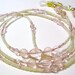 Beaded Eyeglass Chain Delicate Ivory - Pink Blush Eyeglass Lanyard Peeper Keepers
