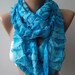 Infinity Scarf Loop Scarf Circle Scarf - Elegant - It made with good quality chiffon fabric.Super Loop Ruffle Scarf