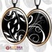 BLACK WHITE ORNAMENTS 30x40mm Ovals Digital Collage Sheet for Scrapbooking, Resin & Glass Pendants, Earrings, Rings