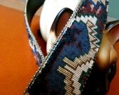 1980 Vintage Southwest Navajo Tapestry Belt 32"