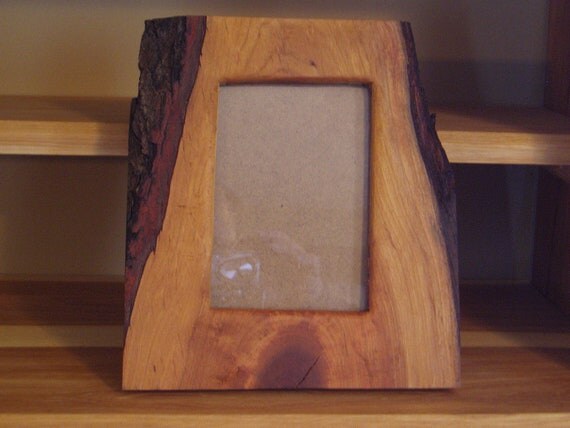 Live edge picture frame by livingfundamentals on Etsy