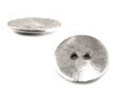 Sterling Silver Plated, 16mm Bead Button, Brushed 10Pcs  Item: 434700