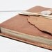 Leather Travel Journal Handmade Bound Art Notebook Dairy Agate Stone Silkscreen (045)