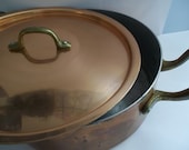 FRENCH VTG Copper Pots/ Copper Lidded Pots/ Made in France Copper Pots/ Old Copper Pots/ European Copper - MaisonettedeMadness