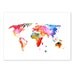 Map of the world ART PRINT 13X19 original watercolor painting illustration home wall decor modern contemporary reproduction poster