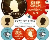 Printable Downton Style Cupcake Toppers 2 inch Il_170x135