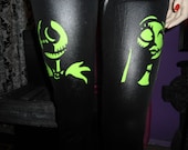Nightmare Before Christmas Jack Skellington & Sally leggings
