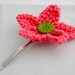 Knitted Flower Hairclip