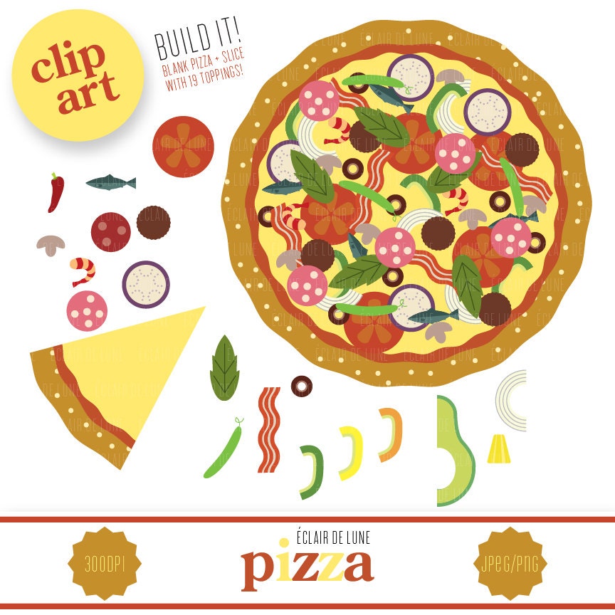 clipart pizza toppings - photo #11