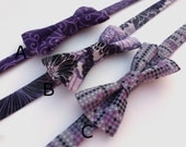 Boys Bow Tie- Purple - Sizes newborn-adult