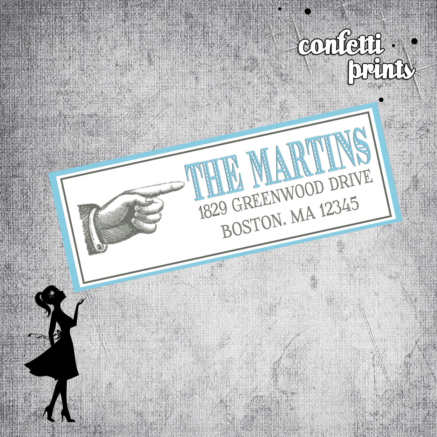 Personalized Printable Address Label - HAND IT OVER Il_570xn