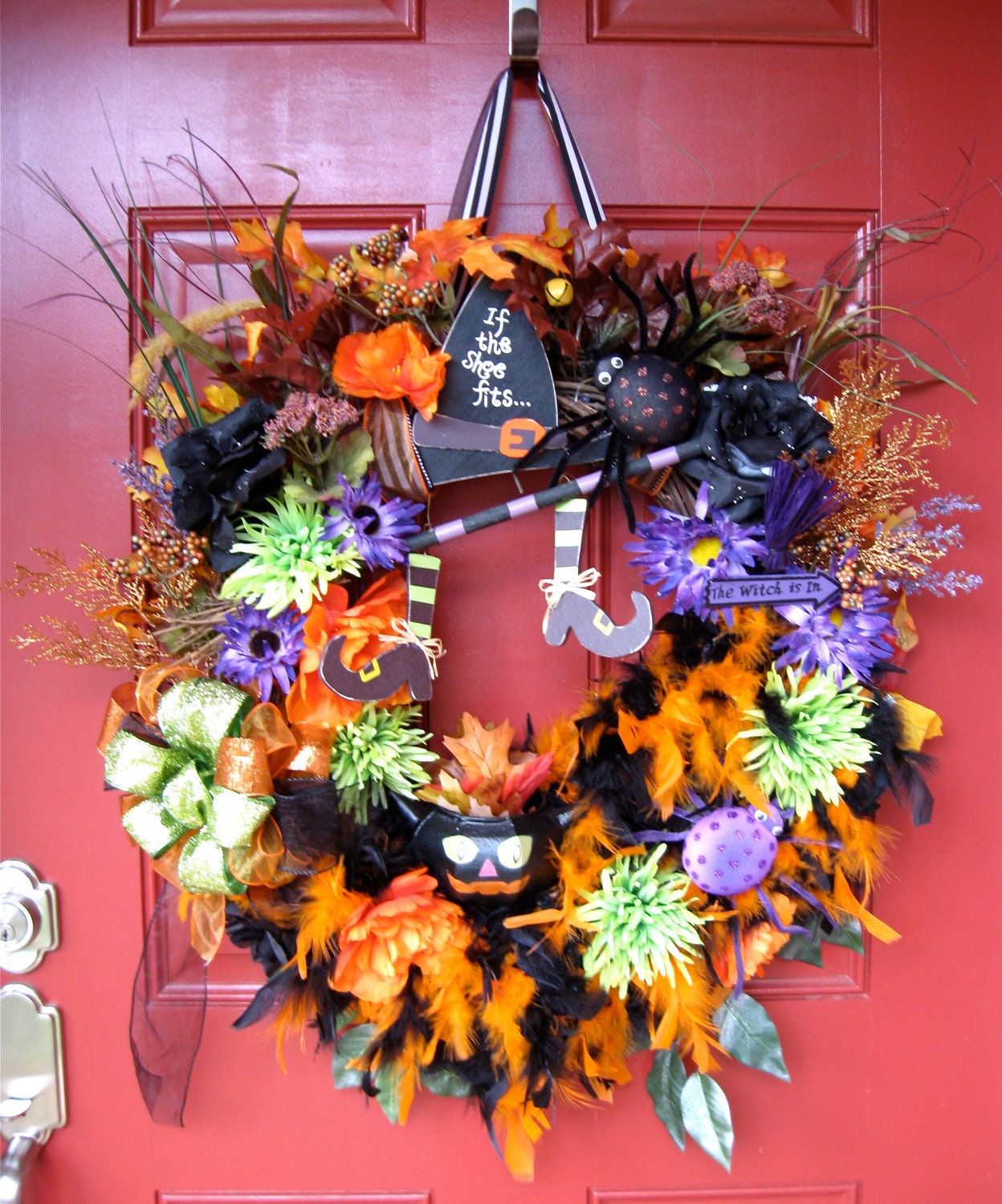 Happy Halloween Witches Brew Wreath, SALE