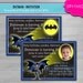 DIY Printable Batman - Birthday Party Digital Printable Invitation 4x6 or 5x7 JPEG