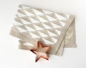 White Diamonds Tea Towel