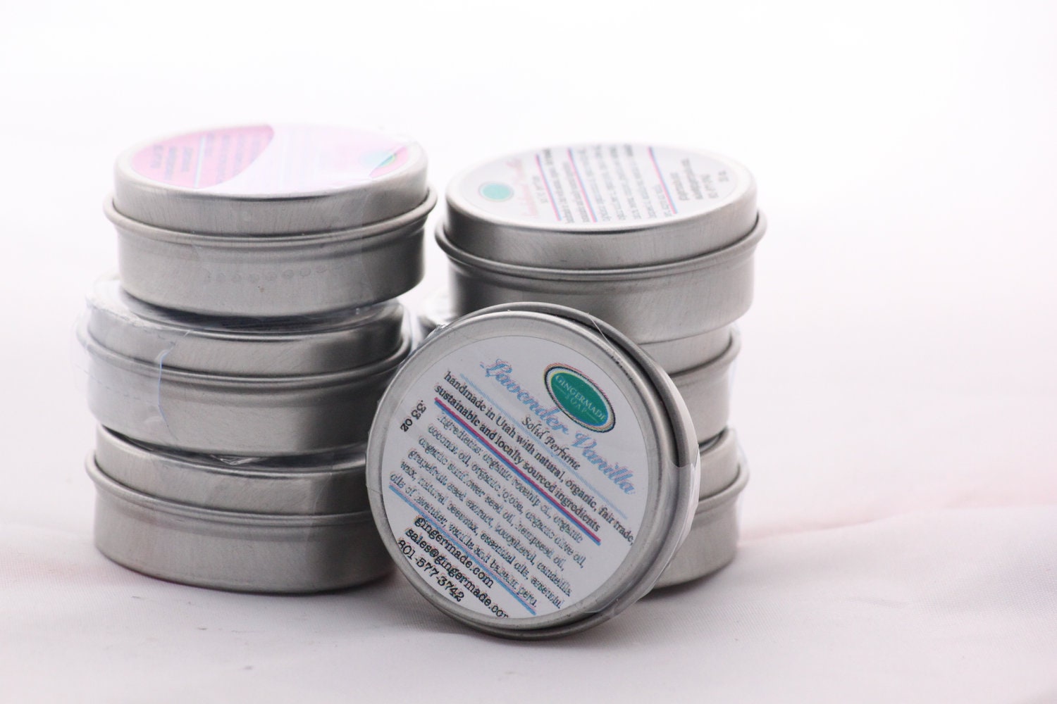 Lavender Vanilla Solid PerfumesEssential Oil Solid Aromatherapy Perfume-Organic and Natural Ingredients