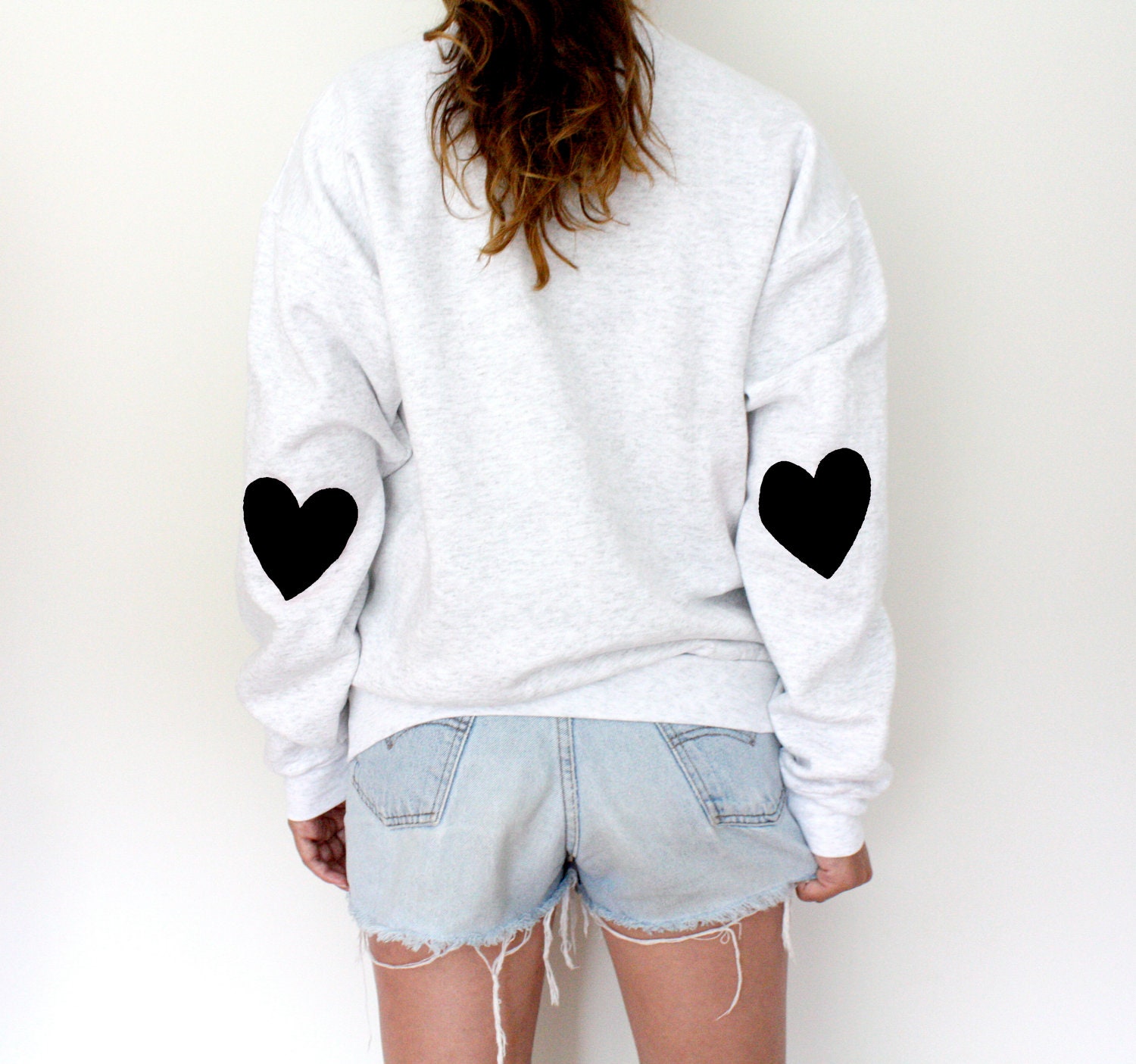 Elbow Heart Sweatshirt - Jet Black
